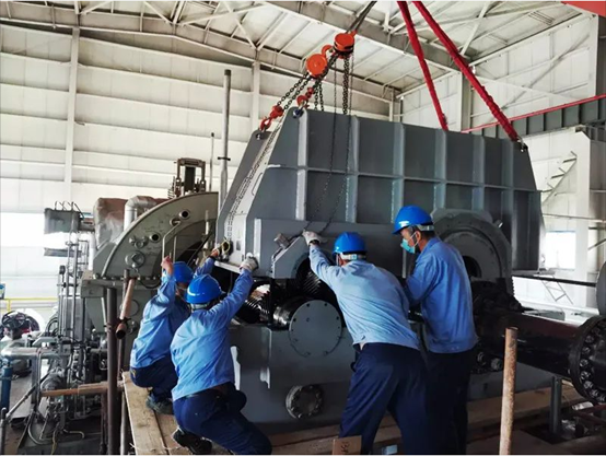 雷火竞技app为用户检修的进口机组一次投产成功
